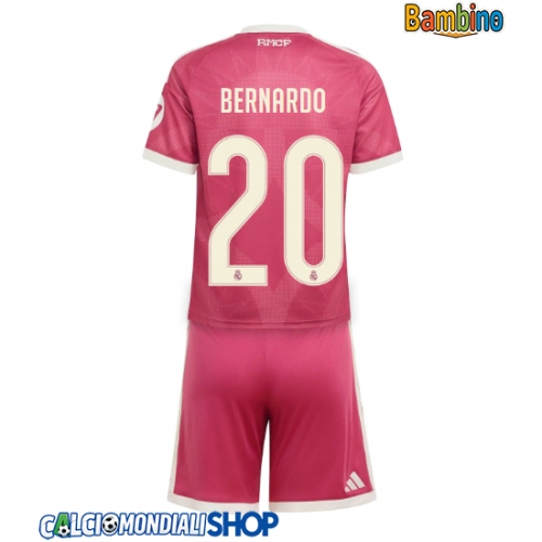 Maglie da calcio Real Madrid Bernardo Silva #20 Terza Maglia Bambino 2026-27 Manica Corta + Pantaloni corti)